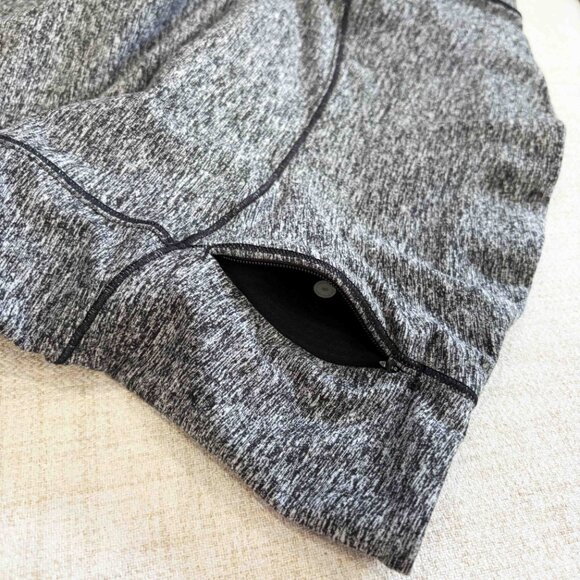 lululemon Heathered Black Always Alert 1/2 Zip size 6 - Picture 11 of 15